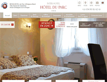 Tablet Screenshot of parc-hotel-avignon.com